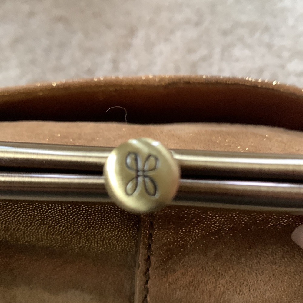 Gold Patent Leather Crossbody Bag - Women's Shoulder Purse - Picture 10 of 10